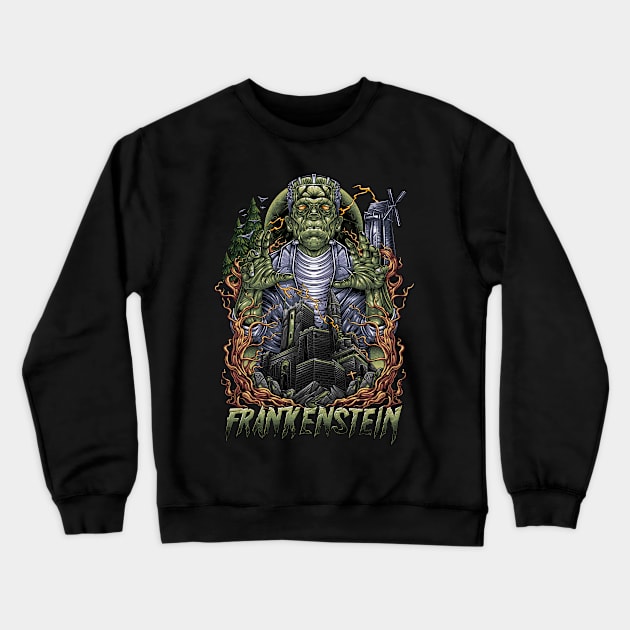 FRANKENSTEIN Crewneck Sweatshirt by Rivlows